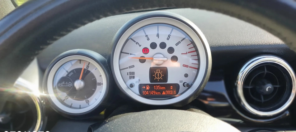 MINI Cooper S cena 27700 przebieg: 104147, rok produkcji 2009 z Barczewo małe 436